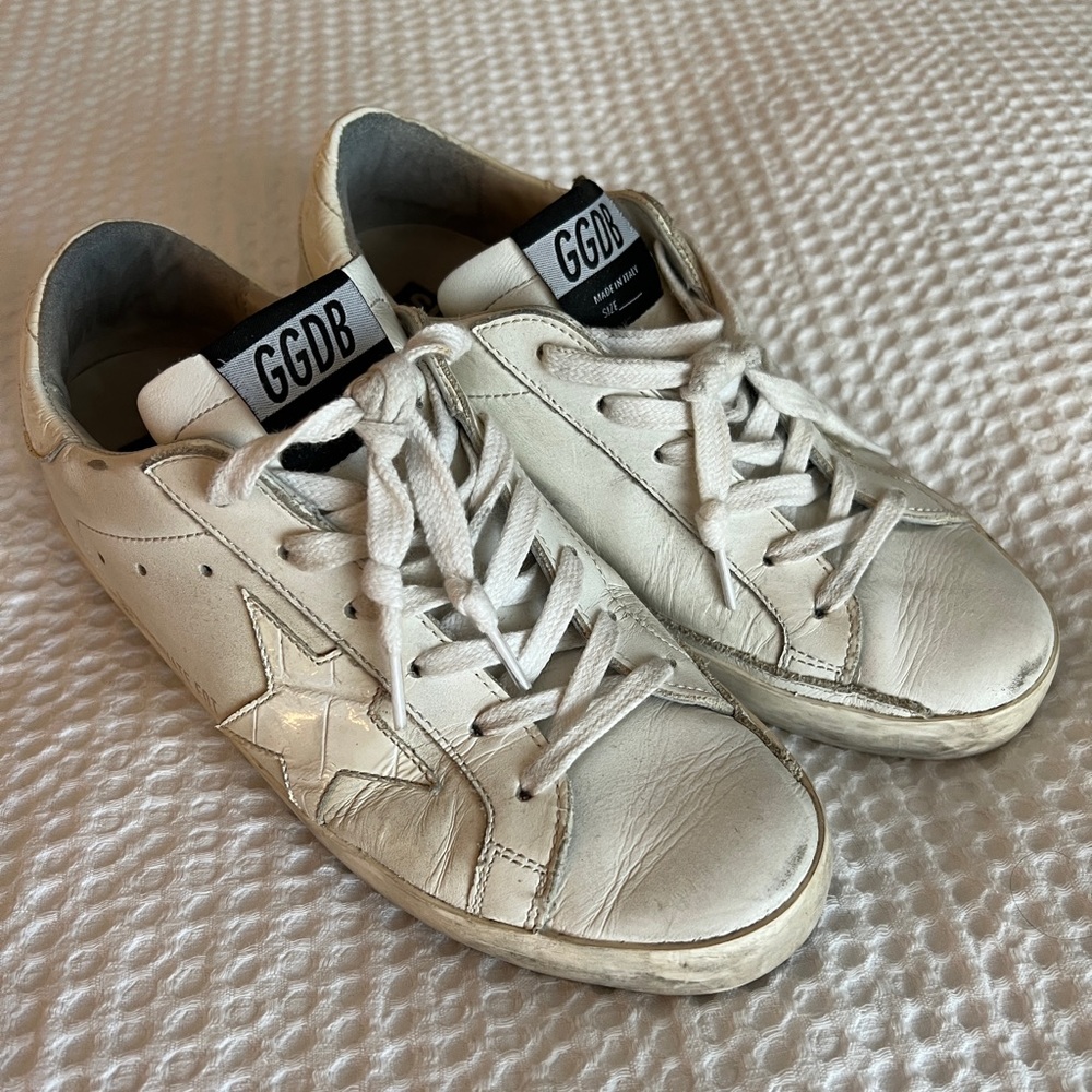 Golden Goose all white size 37 GGDB Superstar